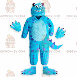 BIGGYMONKEY™ mascot costume of Sully, the famous blue monster