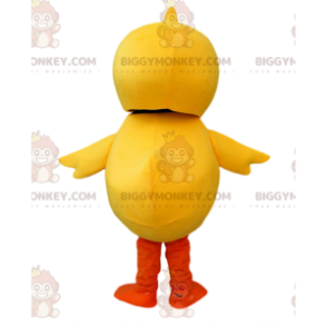 Traje de mascote BIGGYMONKEY™ pato amarelo, traje de canário