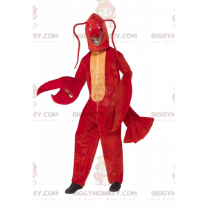 Lobster BIGGYMONKEY™ mascottekostuum, langoestenkostuum