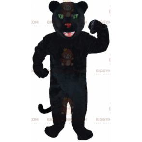 Costume de mascotte BIGGYMONKEY™ de panthère noire, costume de