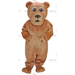 Costume de mascotte BIGGYMONKEY™ d'ours marron, costume d'ours