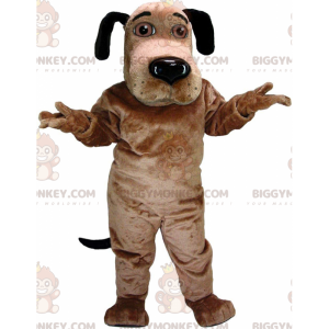 Costume de mascotte BIGGYMONKEY™ de chien marron et noir aux