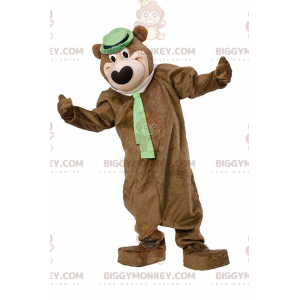 Traje de mascote BIGGYMONKEY™ de Yogi, o urso, famoso