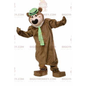 Traje de mascote BIGGYMONKEY™ de Yogi, o urso, famoso