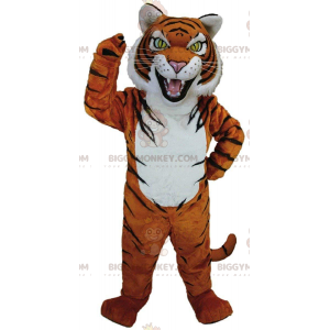 Disfraz de mascota BIGGYMONKEY™ de tigre naranja, blanco y