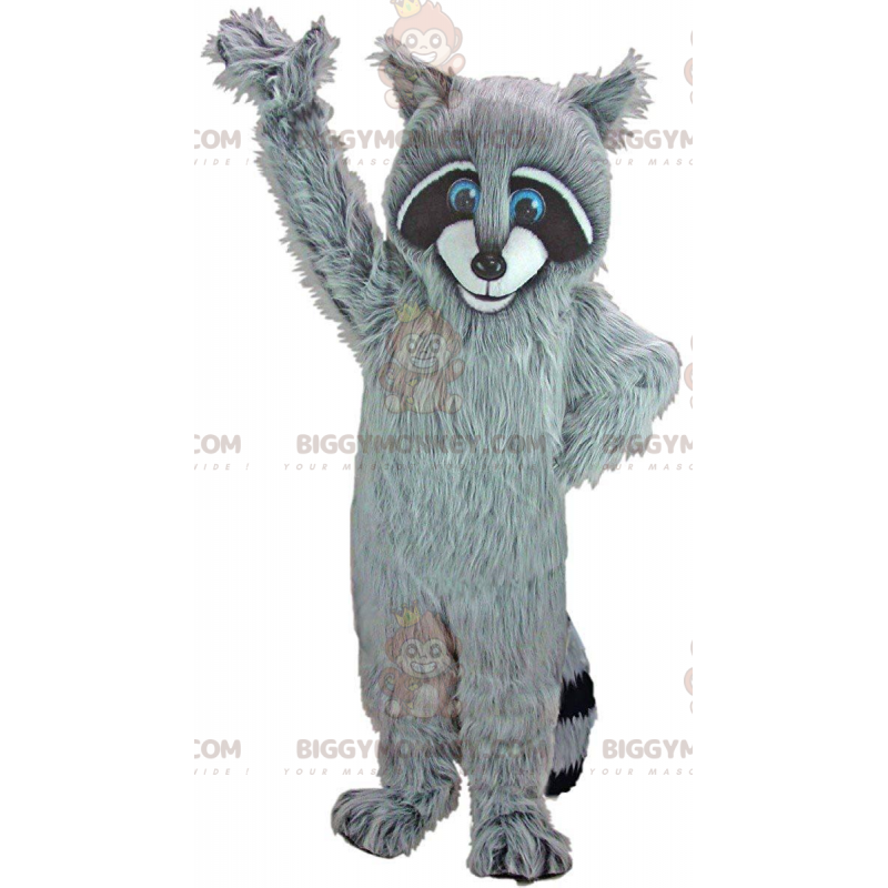 BIGGYMONKEY™ mascottekostuum driekleurige wasbeer, met