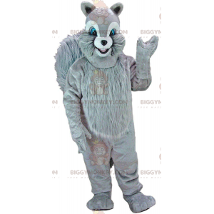 Costume de mascotte BIGGYMONKEY™ d'écureuil gris aux yeux