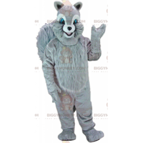 BIGGYMONKEY™ costume da mascotte scoiattolo grigio con occhi