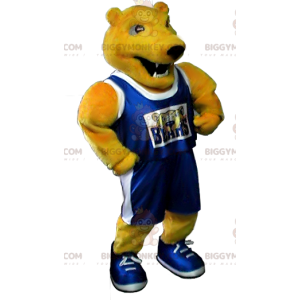 Disfraz de mascota BIGGYMONKEY™ Ropa deportiva de oso amarillo