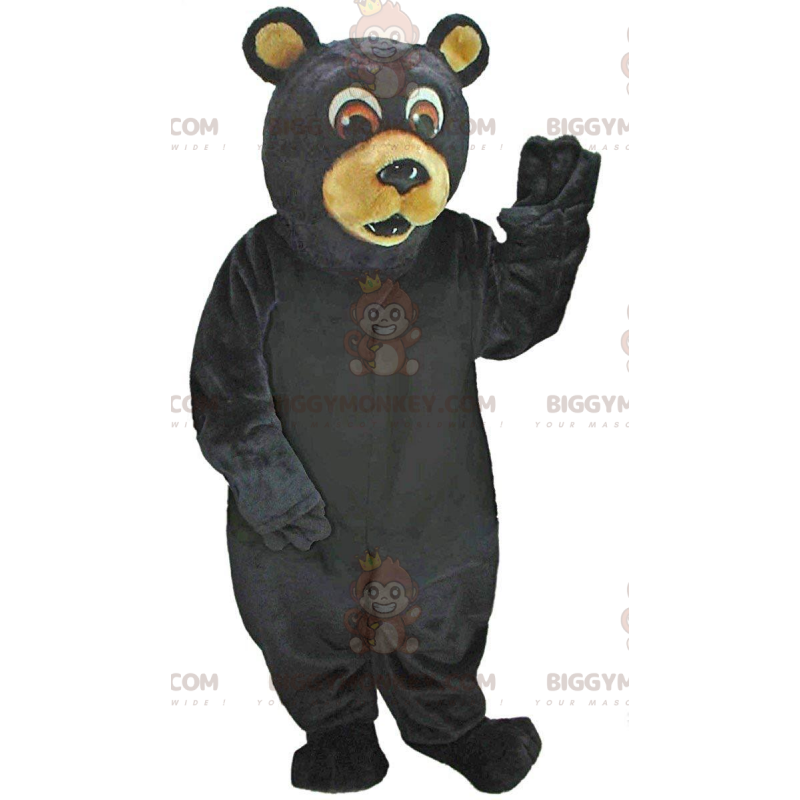 Costume da mascotte BIGGYMONKEY™ da orso nero dall'aspetto