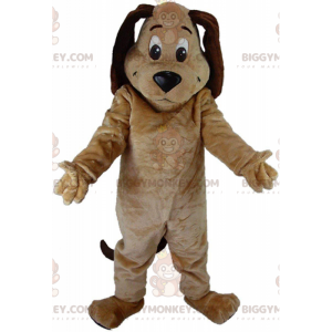 BIGGYMONKEY™ Maskottchen-Kostüm beige und brauner Hund