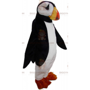 Puffin BIGGYMONKEY™ mascot costume, sea parrot costume –