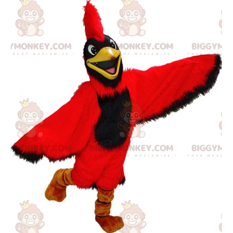 Costume da mascotte BIGGYMONKEY™ cardinale rosso, costume da