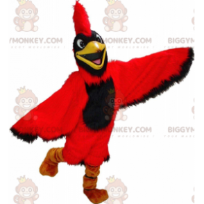 Traje de mascote de cardeal vermelho BIGGYMONKEY™, fantasia de