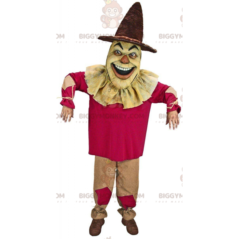 Creepy Scarecrow BIGGYMONKEY™ Mascot Costume, Spook Costume -