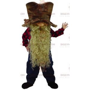 Traje de mascote de anão barbudo BIGGYMONKEY™, traje de