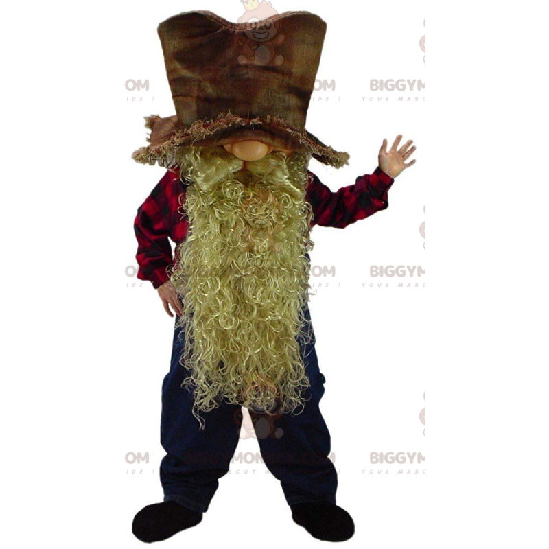 Costume da mascotte da nano barbuto BIGGYMONKEY™, costume da