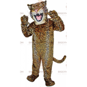 Costume de mascotte BIGGYMONKEY™ de jaguar féroce, costume de