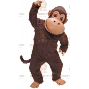 Brown monkey BIGGYMONKEY™ mascot costume, marmoset costume