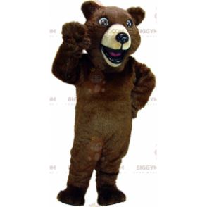 Costume da mascotte BIGGYMONKEY™ da orso bruno molto