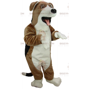 Costume de mascotte BIGGYMONKEY™ de beagle marron, blanc et