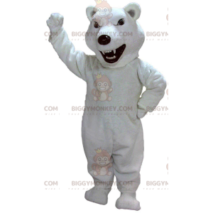 BIGGYMONKEY™ maskotkostume isbjørn, grizzlybjørn, uhyggelig