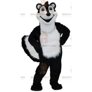 Disfraz de mascota BIGGYMONKEY™ mofeta blanca y negra, disfraz