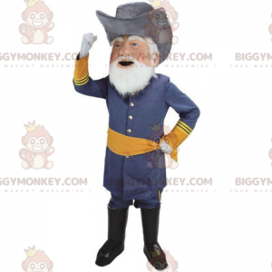 BIGGYMONKEY™-mascottekostuum Algemeen, militair, bebaarde