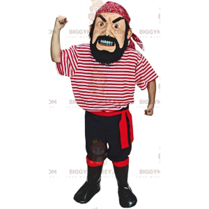 Realistisk Pirate BIGGYMONKEY™ Mascot Costume, Raider Sailor