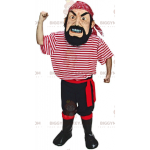 Costume de mascotte BIGGYMONKEY™ de pirate réaliste, costume de