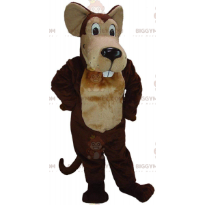 BIGGYMONKEY™ jättiläinen ruskea hiiren maskottiasu
