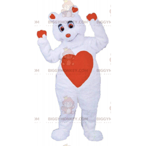 BIGGYMONKEY™ mascottekostuum van romantisch teddybeerkostuum
