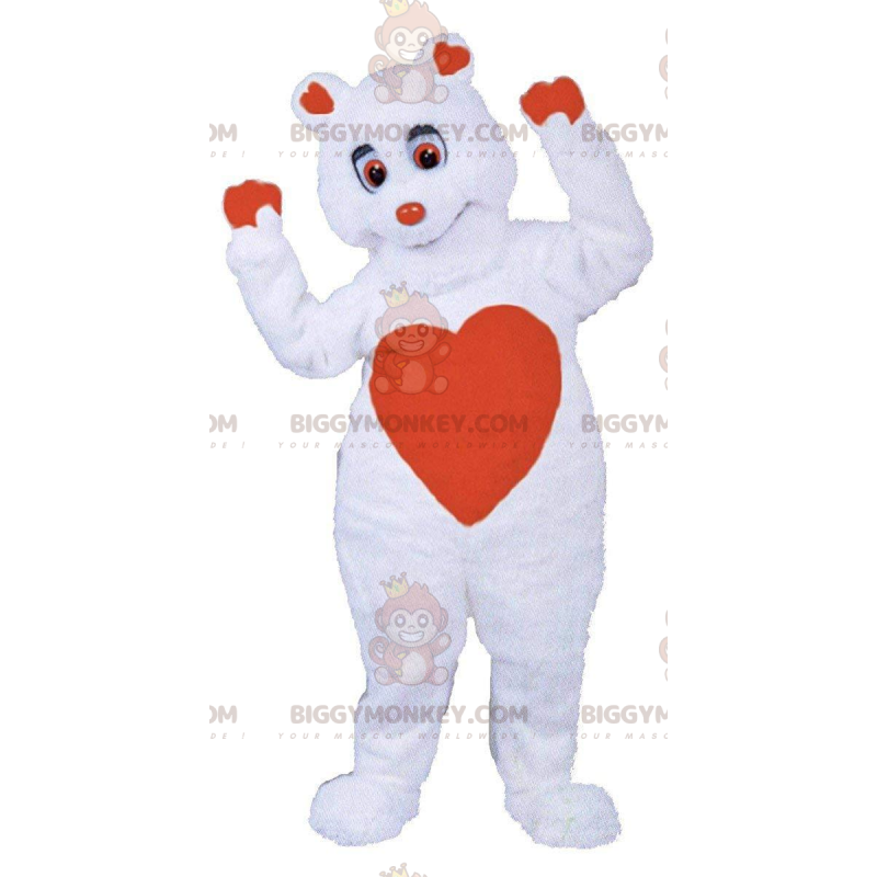 BIGGYMONKEY™ mascot costume of romantic teddy bear costume with