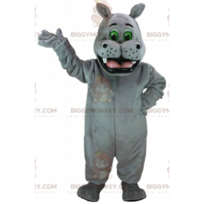 Kostium maskotka gigantyczny szary hipopotam BIGGYMONKEY™