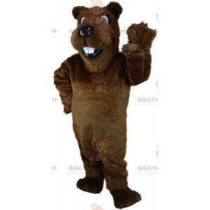 Costume da mascotte castoro marrone BIGGYMONKEY™, costume da