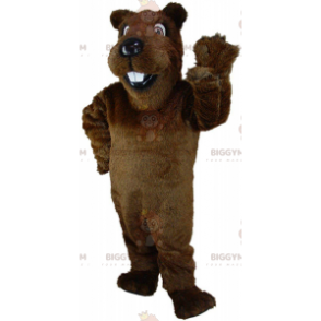 Costume da mascotte castoro marrone BIGGYMONKEY™, costume da