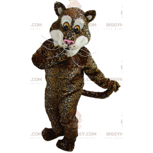 Costume de mascotte BIGGYMONKEY™ de jaguar en peluche, costume