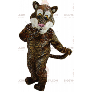 BIGGYMONKEY™ costume mascotte giaguaro peluche, costume felino