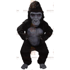 Costume de mascotte BIGGYMONKEY™ de gorille noir géant, très