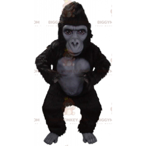 BIGGYMONKEY™ Riesen-Schwarzer-Gorilla-Maskottchen-Kostüm, sehr