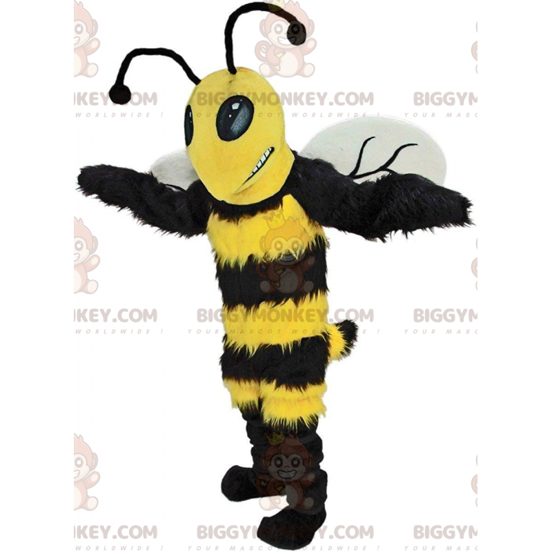 BIGGYMONKEY™ costume da mascotte calabrone giallo e nero