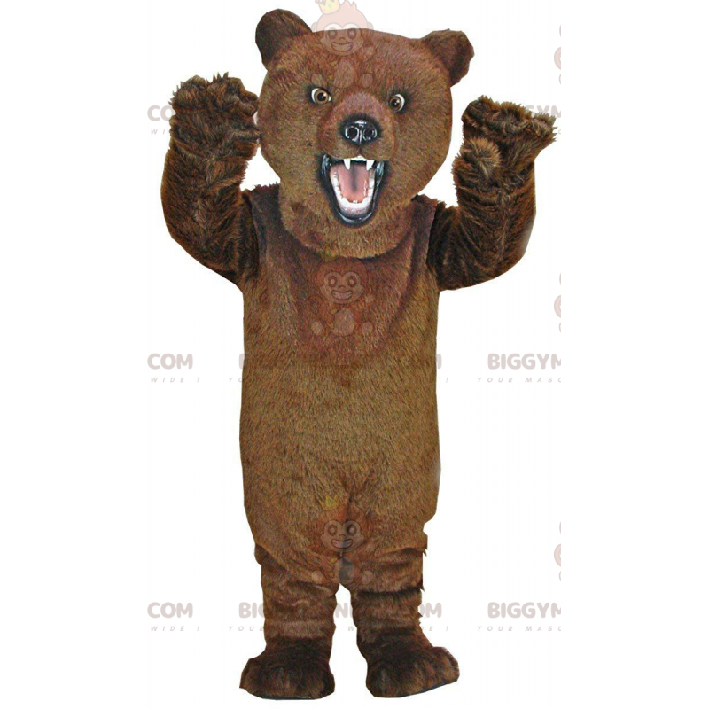 Costume da mascotte BIGGYMONKEY™ da orso bruno molto