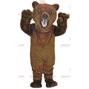 Costume da mascotte BIGGYMONKEY™ da orso bruno molto