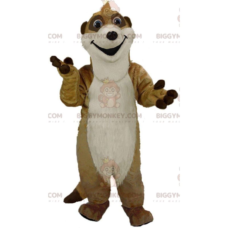 BIGGYMONKEY™ costume da mascotte suricato, animale del deserto