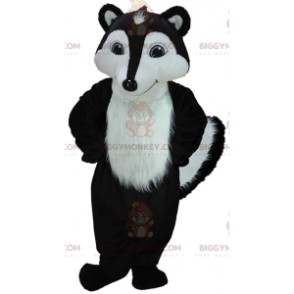 Disfraz de mascota BIGGYMONKEY™ mofeta blanca y negra, disfraz