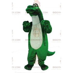 Groene dinosaurus BIGGYMONKEY™ mascottekostuum, reus, groot