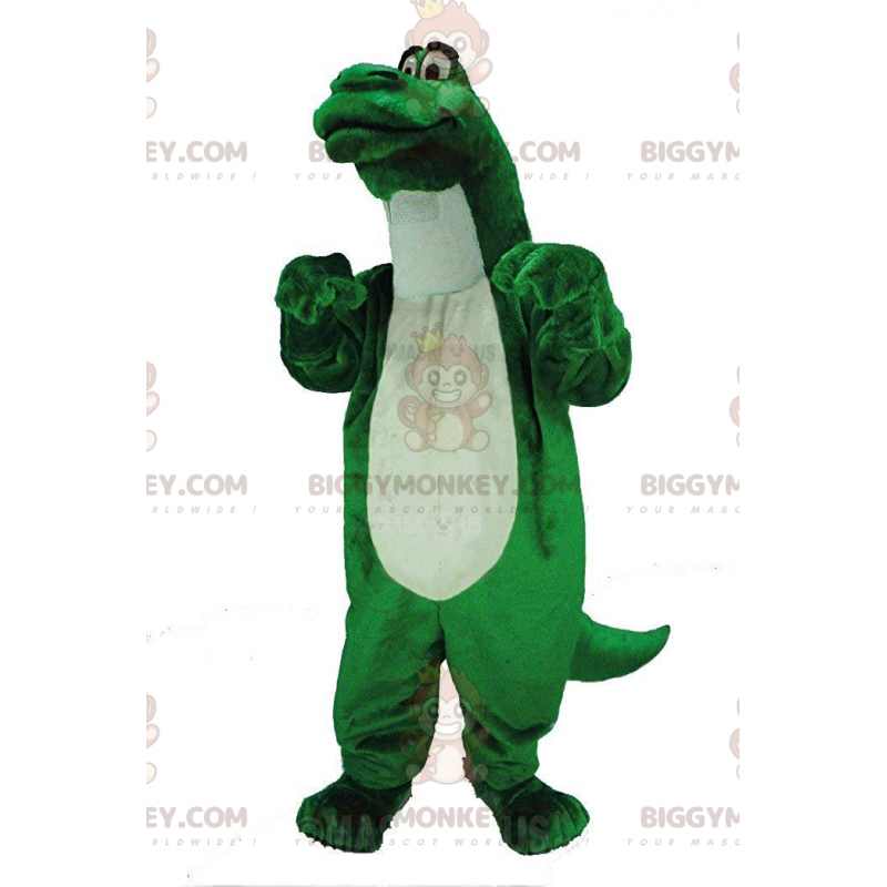 Costume da mascotte dinosauro verde BIGGYMONKEY™, gigante