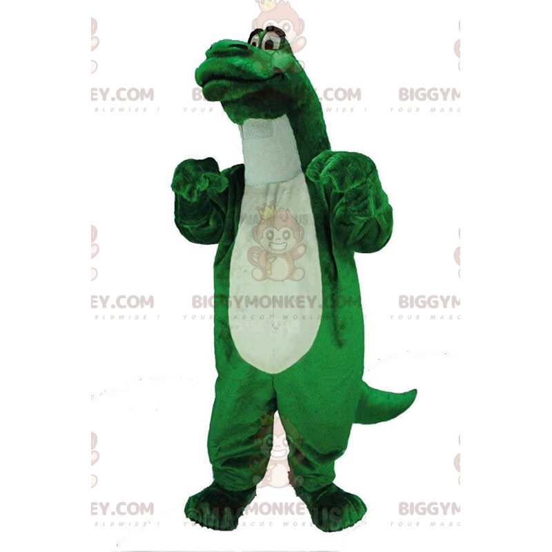 Grüner Dinosaurier BIGGYMONKEY™ Maskottchen-Kostüm, Riese