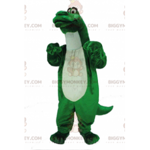 Costume da mascotte dinosauro verde BIGGYMONKEY™, gigante