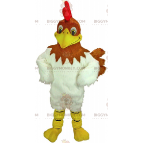 Disfraz de mascota de pollo marrón y blanco BIGGYMONKEY™